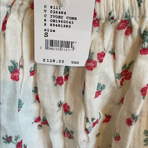 Free People White Floral Blouse - Picture 4 of 7